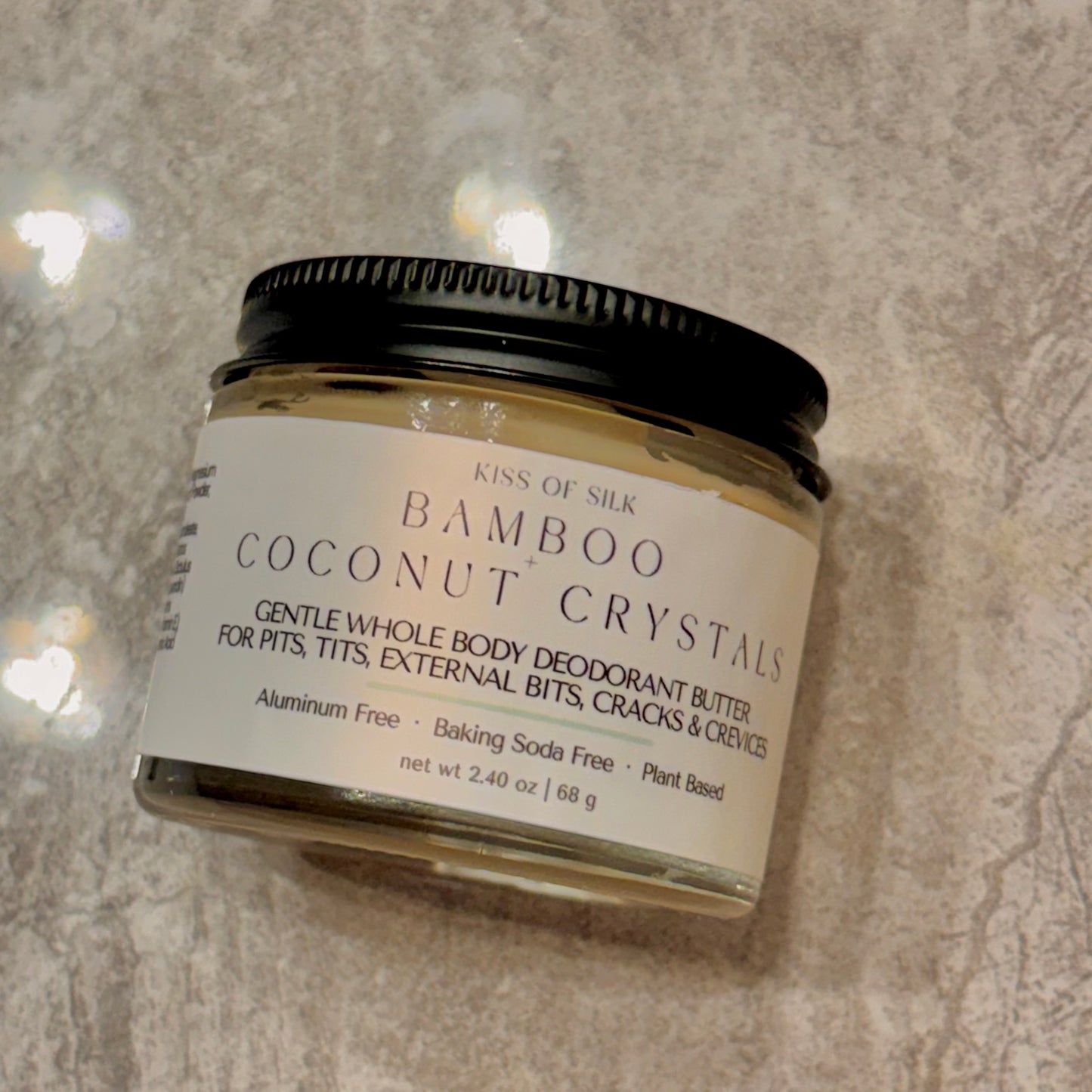 Bamboo + Coconut Crystals Whole Body Deodorant Butter