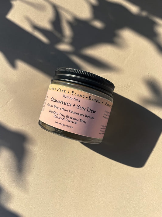 Osmanthus + Sun Dew — Aluminum + Baking Soda Free Full Body Deodorant Butter (Spring '26)