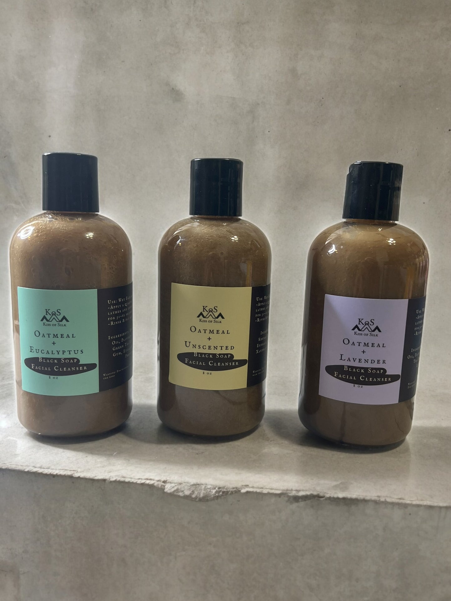 Liquid Black Soap Facial Cleansers