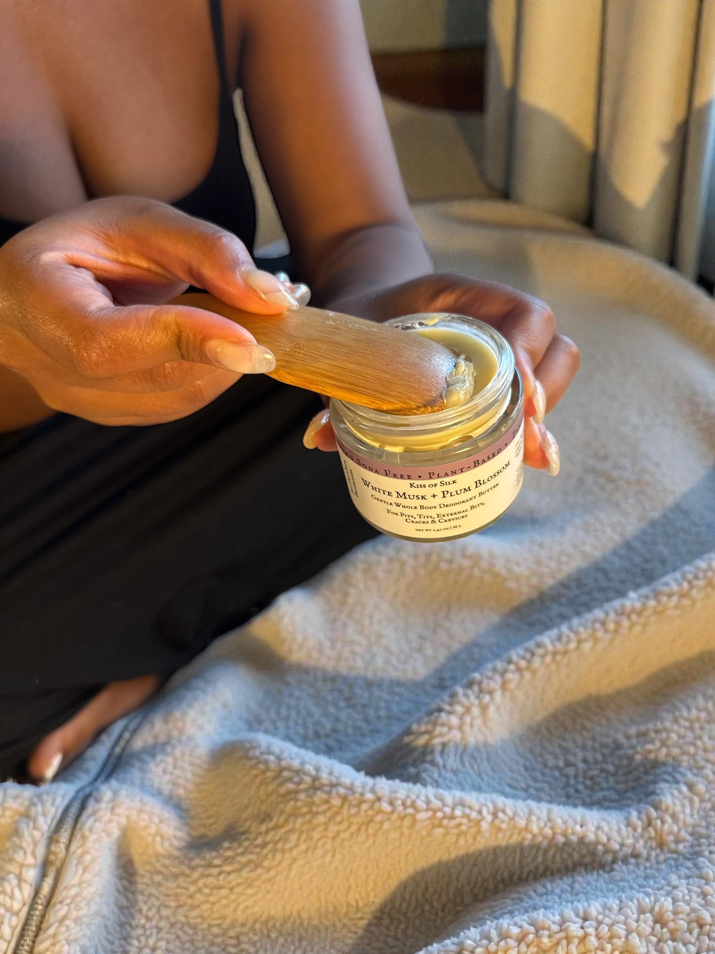 White Musk + Plum Blossom - Aluminum + Baking Soda Free Full Body Deodorant Butter -Winter 2025 Exclusive