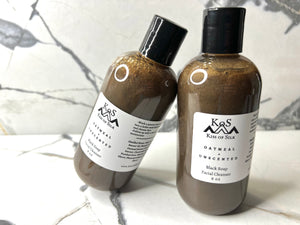Oatmeal + Unscented Black Soap Facial Cleanser