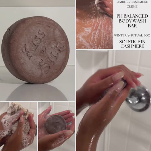 Cosmetic Seconds - Amber + Cashmere Crème — pH-Balanced Body Wash Bar (Winter '25)
